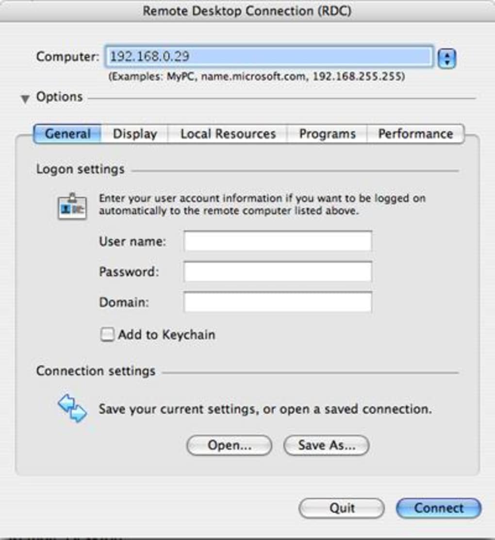 Remote desktop client mac os